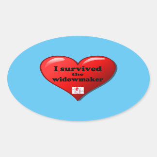 Sticker Ovale I Survived the widowmaker