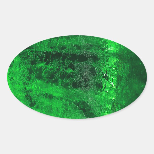 Sticker Ovale Ice Glacial Beautiful ! (Devant)