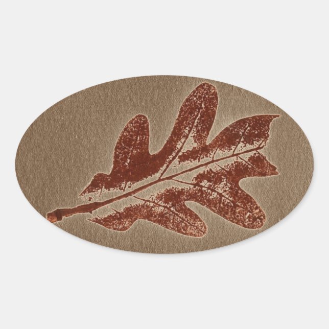 Sticker Ovale Images prises à partir de l'autocollant d'impressi (Devant)