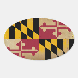 Sticker Ovale Indicateur Maryland VINTAGE.png