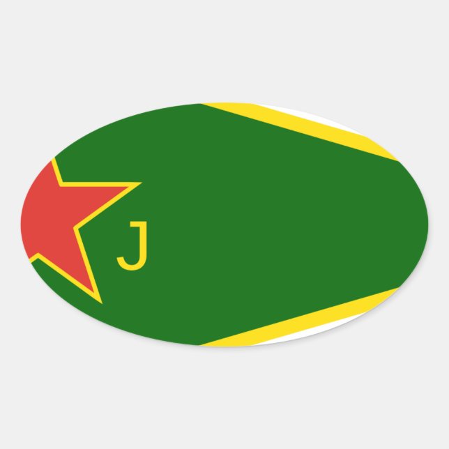 Sticker Ovale Indicateur YPJ (Devant)