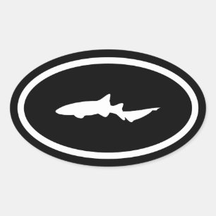 Sticker Ovale Infirmière requin