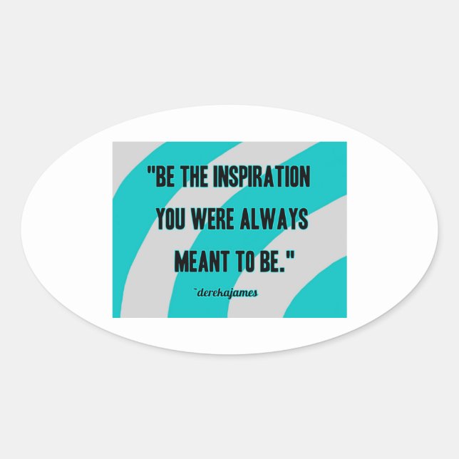 Sticker ovale Inspiration (Devant)