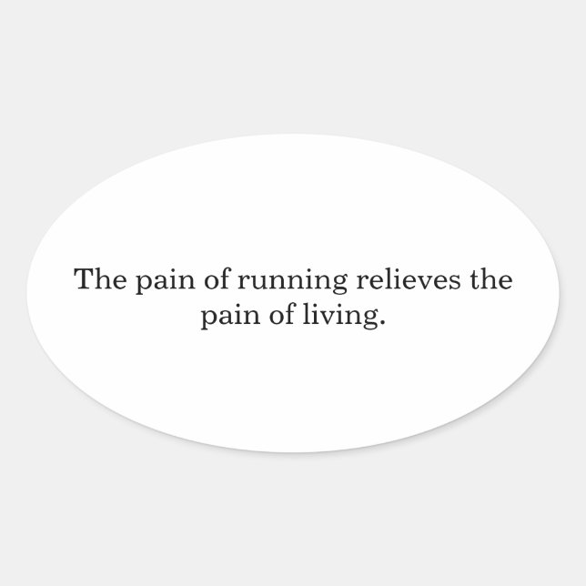 Sticker Ovale Inspiration runners  (Devant)