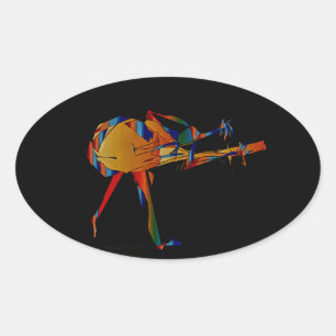 Sticker Ovale Instrumentaliste