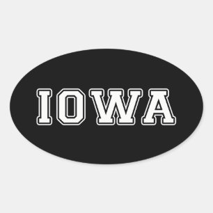Sticker Ovale Iowa