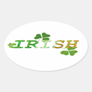 Sticker Ovale Irlandais