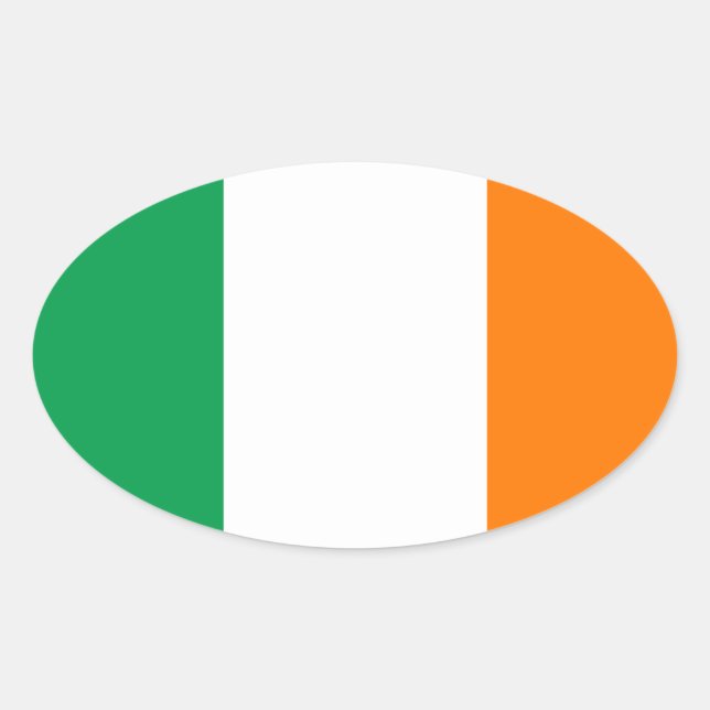 Sticker Ovale Irlande (Devant)