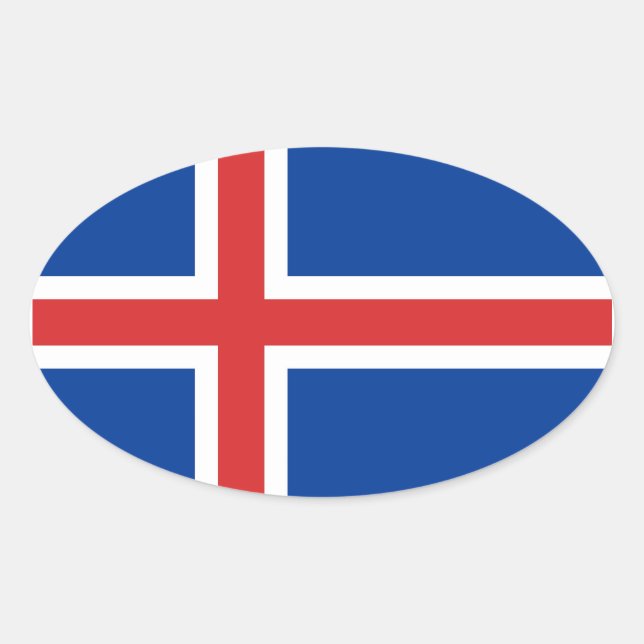 STICKER OVALE ISLANDE (Devant)