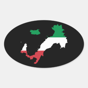 Sticker Ovale Italie