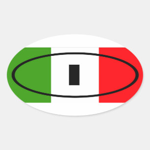 Sticker Ovale Italie - I - Europe