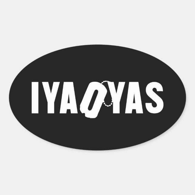 STICKER OVALE IYAOYAS (Devant)