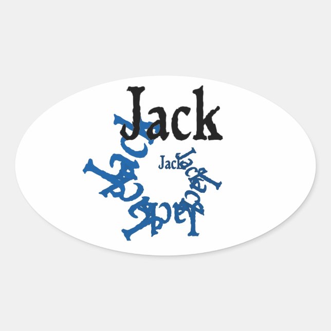 Sticker Ovale Jack (Devant)