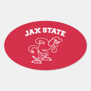 Sticker Ovale Jacksonville State University JAX State Gamecocks