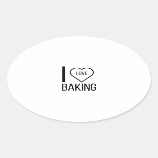 STICKER OVALE J'ADORE LA CUISINE
