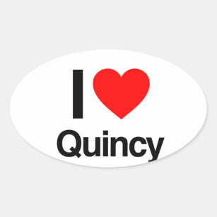 Sticker Ovale j'adore quincy