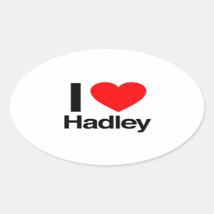 Sticker Ovale j'aime hadley