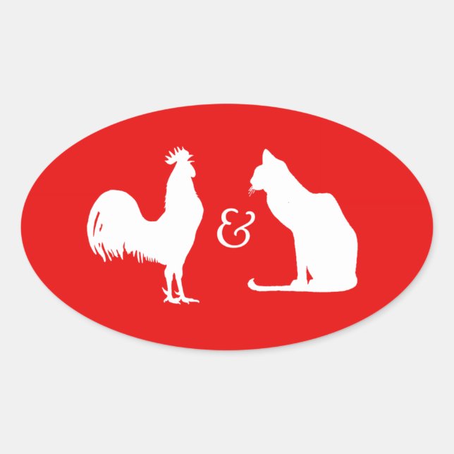 STICKER OVALE J'AIME LES DEUX (Devant)