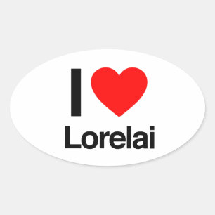 Sticker Ovale j'aime lorelai