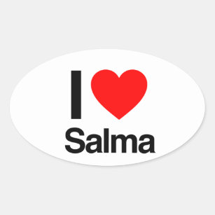 Sticker Ovale j'aime salma