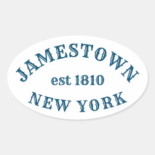 Sticker Ovale Jamestown, New York