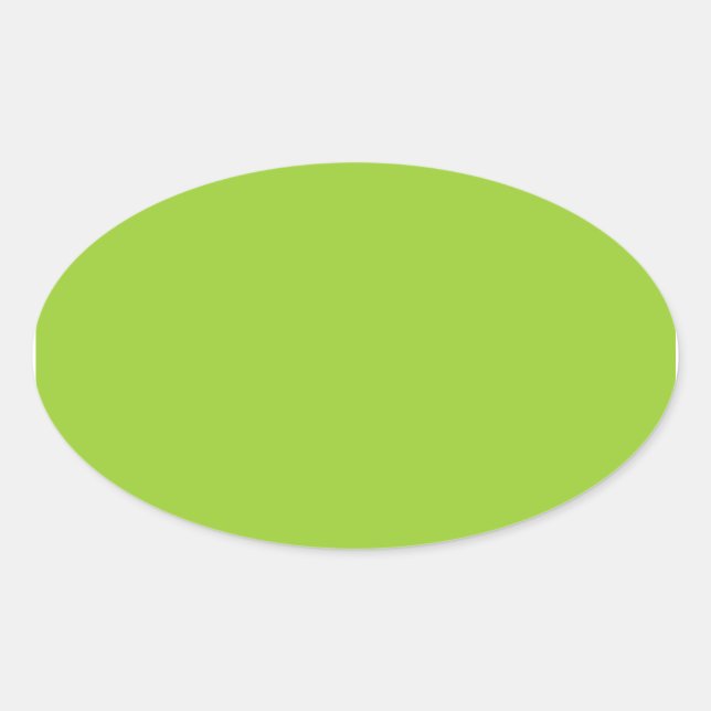 Sticker Ovale Jaune Vert (Devant)