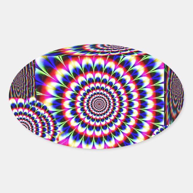 Sticker Ovale Je peux (Devant)