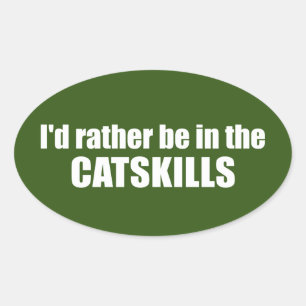 Sticker Ovale Je Préférerais Être Dans Les Tâches