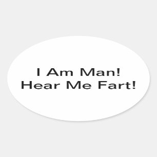 Sticker Ovale Je Suis Un Homme Qui M'Entend Part