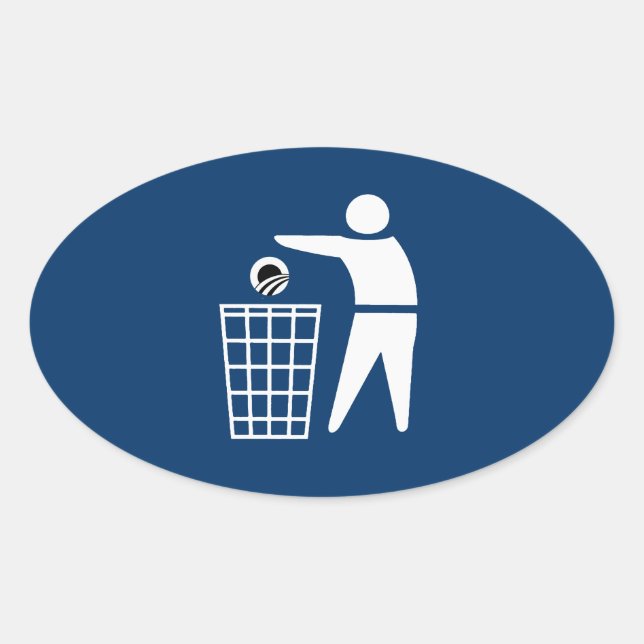 STICKER OVALE JETER OBAMA (Devant)