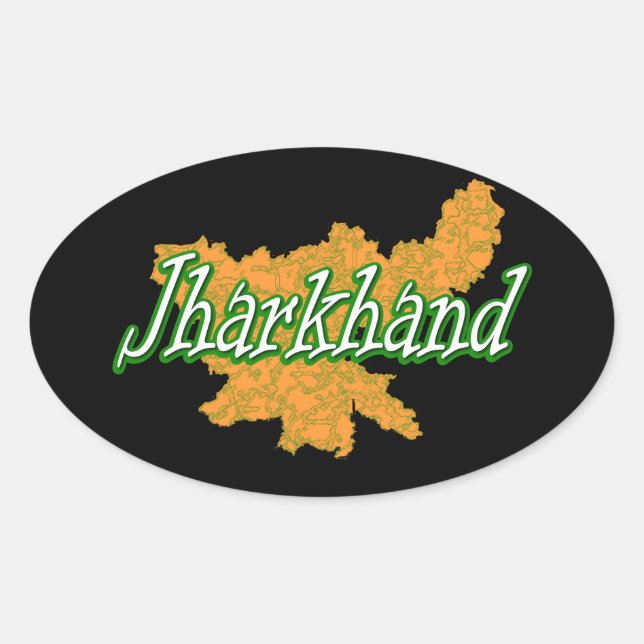 Sticker Ovale Jharkhand (Devant)