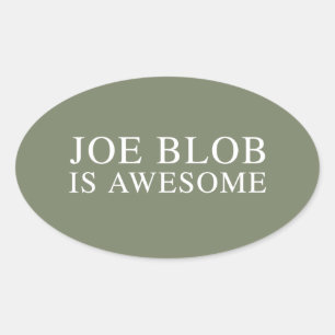 STICKER OVALE JOE BLOB EST INCROYABLE