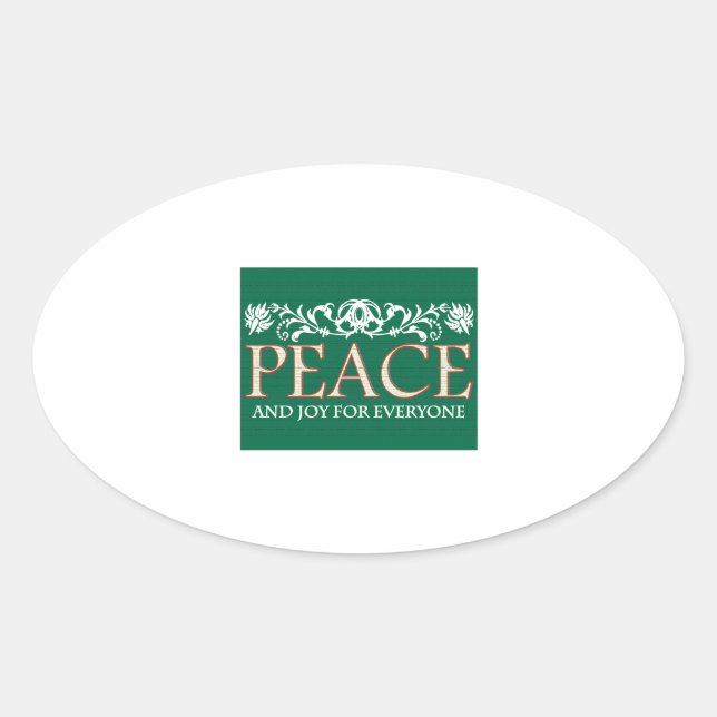 Sticker Ovale Joie Pour Tous (Devant)