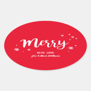 Sticker Ovale Joyeux
