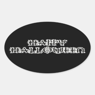 Sticker Ovale Joyeux Halloween
