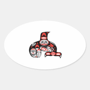 STICKER OVALE JUSTE OUTRE DU RIVAGE