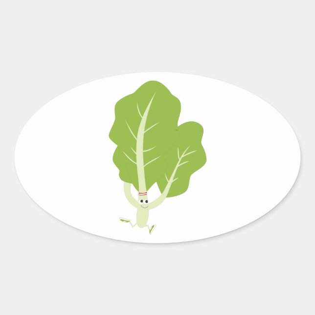 Sticker Ovale Kale Runner (Devant)