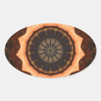 Sticker Ovale Kaleidoscope 1