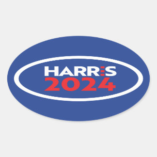 Sticker Ovale Kamala Harris 2024
