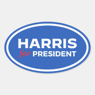 Sticker Ovale Kamala Harris pour le président