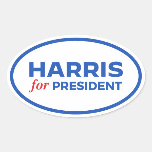 Sticker Ovale Kamala Harris pour le président