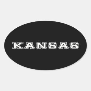 Sticker Ovale Kansas