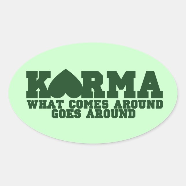 Sticker Ovale Karma (Devant)