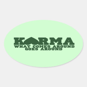 Sticker Ovale Karma