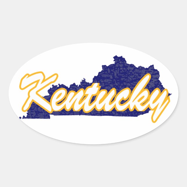 Sticker Ovale Kentucky (Devant)
