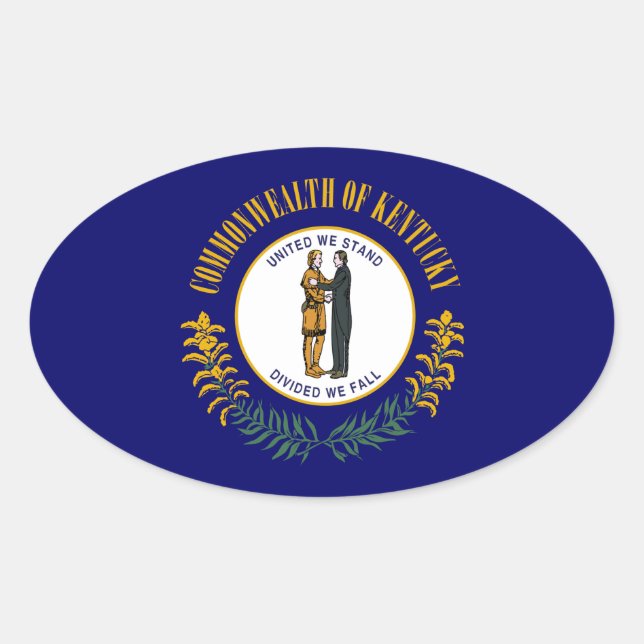 Sticker Ovale Kentucky (Devant)