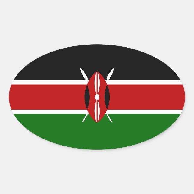 STICKER OVALE KENYA (Devant)