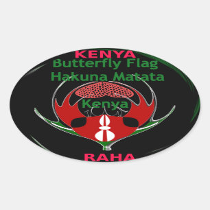 Sticker Ovale Kenya Raha Hakuna Matata.jpg