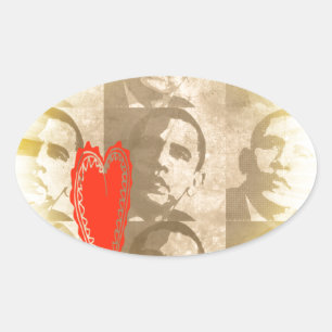 Sticker Ovale Kenya We Lovely You Perspective Art Design