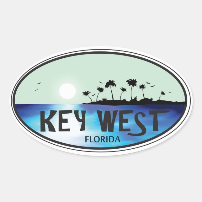Sticker Ovale Key West (Devant)